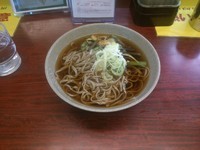 「山菜そば」@そば処桔梗 塩尻駅店の写真