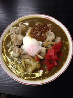 「カレーとんこつラーメン」@麺屋庄太 津久井浜店の写真