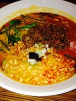 「熟成味噌担担麺¥780＋小ライス¥100」@味噌蔵 麦の恵の写真