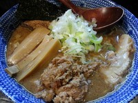 「濃厚狼煙らーめん（細麺）￥730＋替え玉￥100」@狼煙 〜NOROSHI〜の写真