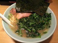 「ラーメン（中盛）\750＋ホウレン草\100」@豚骨醤油らーめん 浅草隊の写真