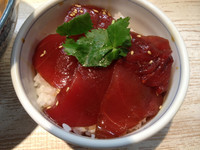 「蛤そば、マグロ丼」@中華そば 四つ葉の写真