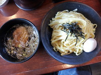 「つけ麺+たまご+餃子+半ライス」@らーめん HAGGYの写真