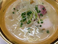 「鶏とろだく麺」@鶏湯ラーメン ばふ。の写真