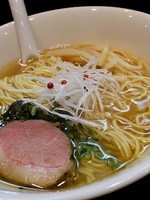 「【限定】塩煮干しそば800円」@おおぜき中華そば店の写真