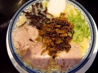 「辛子高菜ラーメン」@博多ラーメン しばらく 西新店の写真