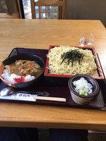 「中華ざるとミニカツカレー(850円)」@やぶ善の写真