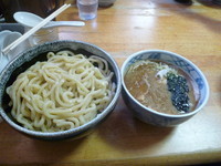 「特製つけ麺大盛+小豚丼」@中華そば つけ麺 村岡屋の写真