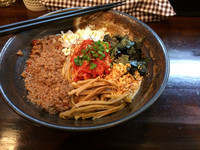 「キム・ラー 麺 750円×ランチ小ライスor韓国粥？付き」@麺座 かたぶつの写真