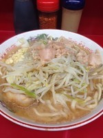 「ラーメン (麺少なめ ニンニク アブラ) 650円」@ラーメン二郎 湘南藤沢店の写真