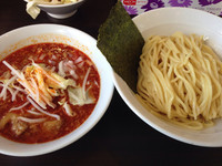 「辛味噌つけ麺 中盛」@味噌麺 伝堂の写真
