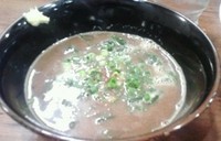 「濃厚煮干しらあめん&烏賊煮干しつけ麺のスープ(試作）」@らぁめん 泰然の写真