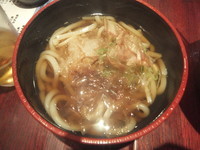 「セット温おろしうどん180円(＆日替丼500円)」@若狭家 上野店の写真