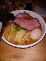 「中華そば(700円)+味玉(100円)」@中華蕎麦 蘭鋳の写真