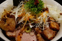 「ABURASSO＋中盛、味玉無料」@BASSO ドリルマンの写真