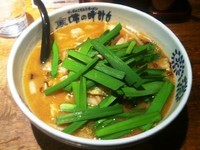 「味噌もつニララーメン」@味の時計台 横浜関内店の写真
