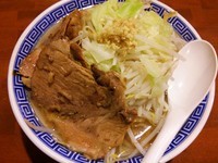 「にぼふじ（中盛り、アブラ多め、刻みショウガ）」@にぼ神 角ふじの写真