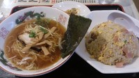 「半ラーメンセット_820円」@謝謝ラーメンの写真