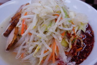 「鶏ぶた辛タンメン（大盛）」@富白 御徒町本店の写真