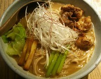 「もつそば（大盛） （131128）」@和醸良麺 すがりの写真