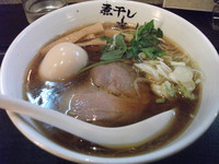 「あっさり味玉煮干しらーめん」@煮干しらーめん青樹 立川店の写真