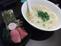 「ブリ節とアサリの塩そば（限定）」@おおぜき中華そば店の写真