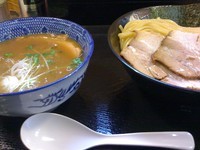「濃厚魚介鶏つけめん（大盛り）+チャーシュー」@麺屋 頂 中川會 曳舟店の写真