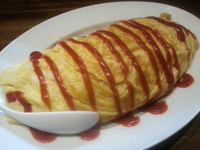 「【気まぐれアキラ式パスタ】オムナポリ（大）￥880」@ラーメンアキラの写真