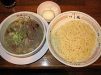 「つけ麺中盛り　750円＋ゆで卵　50円」@中華そば つし馬の写真
