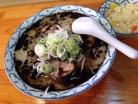「らーめん+炊き込みご飯」@熊本ラーメン 都来の写真