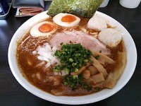 「【12月の限定】海老味噌（中盛）850円＋味玉（ポイント）」@味噌麺 伝堂の写真