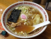 「ワンタンメン（￥600）」@定食・らーめん やおやの写真