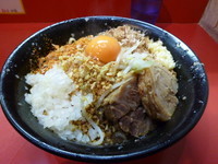 「まぜそば（カラメ 　アブラ以外全マシ）+タマネギＷ」@麺屋 桐龍の写真