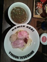 「味玉つけ麺(魚)(並)(あつもり)」@ラーメン凪 豚王 大宮店の写真