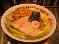 「王様中華そば７５０円大盛り無料（無料券）」@東京神田 角中中華そば店の写真