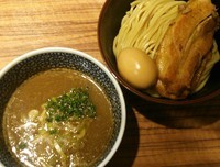 「【当日限定】にぼつけ麺 Withカニ＋味玉 （131205）」@煮干中華ソバ 宮庵の写真