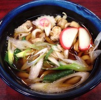 「鳥なんばうどん（￥650）」@めん処 にしきの写真