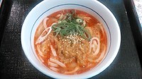 「坦々うどん」@なか卯 池袋駅東口店の写真