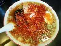 「とんがらしラーメン 630円」@よしだ屋 平野店の写真