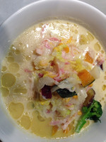 「【限定】豆乳とクリームコーン仕立ての冬野菜のタンメン」@中華蕎麦 瑞山（ZUIZAN）の写真