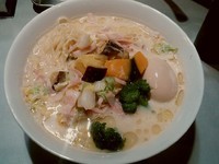 「【限定】豆乳とクリームコーンで仕上げた冬野菜のタンメン」@中華蕎麦 瑞山（ZUIZAN）の写真