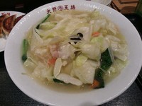 「ごちそうキャベツの大阪ちゃんぽん　＋元祖焼餃子：サービス券」@大阪王将 松本店の写真