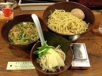 「イツワつけ麺 + 地玉子」@イツワ製麺所食堂 東神奈川店の写真