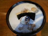 「蛤ざんまいそば+玉子」@麺屋 大漁まことの写真