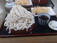 「天ぷらうどん（並450円）＋大盛り（150円）」@松の木の写真