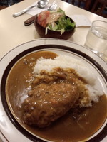 「ハンバーグカレー850円」@ハンブルグの写真