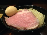 「塩つけ麺　（大盛り+低温レアチャーシュー＋味玉）」@中華そば ことぶきやの写真