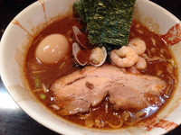 「魚介味噌ラーメン 880円 ＋ 味玉 100円」@麺屋 優創の写真