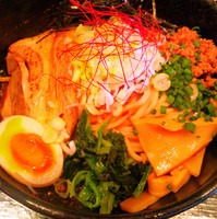 「辛まぜそば  ７３０円」@麺匠 我家の写真