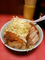 「小ダブル野菜味玉(合計千円)」@ラーメン二郎 歌舞伎町店の写真